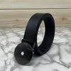 Flower Pattern Round Pin Buckle Leather Belt For Men-SunglassesCraft