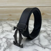 Cross Pattern Casual and Formal Leather Strap Belt -SunglassesCraft