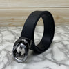 Two Tone Metal Round GG Leather Strap Belt-SunglassesCraft