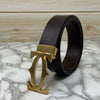 Cross Pattern Casual and Formal Leather Strap Belt -SunglassesCraft