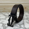 Cross Pattern Casual and Formal Leather Strap Belt -SunglassesCraft