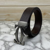 Cross Pattern Casual and Formal Leather Strap Belt -SunglassesCraft