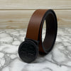 Vintage Round Buckle Belt With Leather Strap-SunglassesCraft