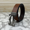 Cross Pattern Casual and Formal Leather Strap Belt -SunglassesCraft