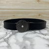 Flower Pattern Round Pin Buckle Leather Belt For Men-SunglassesCraft