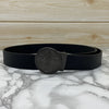 Vintage Round Buckle Belt With Leather Strap-SunglassesCraft