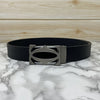 Cross Pattern Casual and Formal Leather Strap Belt -SunglassesCraft