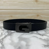 Metal  G-Shape Leather Strap Belt-SunglassesCraft