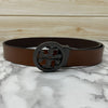 Classy Round Formal Leather Strap Belt-SunglassesCraft