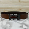 Cross Pattern Casual and Formal Leather Strap Belt -SunglassesCraft