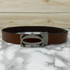 Cross Pattern Casual and Formal Leather Strap Belt -SunglassesCraft