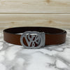 VSL Round Pin Buckle With Leather Strap-SunglassesCraft