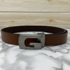 Metal  G-Shape Leather Strap Belt-SunglassesCraft