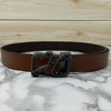 H-Pattern Leather Strap Belt For Men-SunglassesCraft