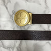 Vintage Round Buckle Belt With Leather Strap-SunglassesCraft