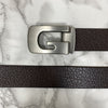 Metal  G-Shape Leather Strap Belt-SunglassesCraft