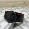 Vintage Round Buckle Belt With Leather Strap-SunglassesCraft