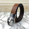 Trendy Round Leather Strap Belt For Men-SunglassesCraft