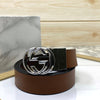 Trendy Round Leather Strap Belt For Men-SunglassesCraft