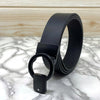 Round Lock Pattern Pressing Buckle With Leather Strap-SunglassesCraft