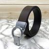 Round Lock Pattern Pressing Buckle With Leather Strap-SunglassesCraft