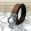 Round Lock Pattern Pressing Buckle With Leather Strap-SunglassesCraft