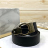 Round Lock Pattern Pressing Buckle With Leather Strap-SunglassesCraft