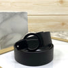 Round Lock Pattern Pressing Buckle With Leather Strap-SunglassesCraft