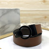 Round Lock Pattern Pressing Buckle With Leather Strap-SunglassesCraft