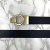 Round Lock Pattern Pressing Buckle With Leather Strap-SunglassesCraft