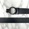 Round Lock Pattern Pressing Buckle With Leather Strap-SunglassesCraft