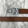 Round Lock Pattern Pressing Buckle With Leather Strap-SunglassesCraft