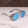 Stylish Metal Cap Round Sunglasses For Men And Women-SunglassesCraft