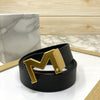 M-Pattern Leather Strap Belt -SunglassesCraft