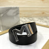 M-Pattern Leather Strap Belt -SunglassesCraft