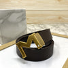 M-Pattern Leather Strap Belt -SunglassesCraft