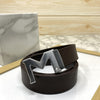 M-Pattern Leather Strap Belt -SunglassesCraft