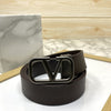 Casual V-Pattern Leather Strap Belt-SunglassesCraft