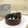 Casual V-Pattern Leather Strap Belt-SunglassesCraft