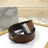 T-Pattern Formal Leather Strap Belt-JoansParamount