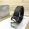 Casual V-Pattern Leather Strap Belt-SunglassesCraft