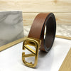 Casual V-Pattern Leather Strap Belt-SunglassesCraft