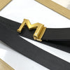 M-Pattern Leather Strap Belt -SunglassesCraft