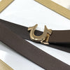 U-Pattern Formal and Casual Leather Strap belt-SunglassesCraft