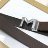 M-Pattern Leather Strap Belt -SunglassesCraft