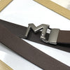 M-Pattern Leather Strap Belt -SunglassesCraft