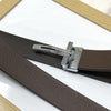 T-Pattern Formal Leather Strap Belt-JoansParamount