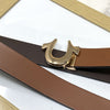 U-Pattern Formal and Casual Leather Strap belt-SunglassesCraft