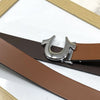 U-Pattern Formal and Casual Leather Strap belt-SunglassesCraft