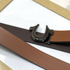 U-Pattern Formal and Casual Leather Strap belt-SunglassesCraft